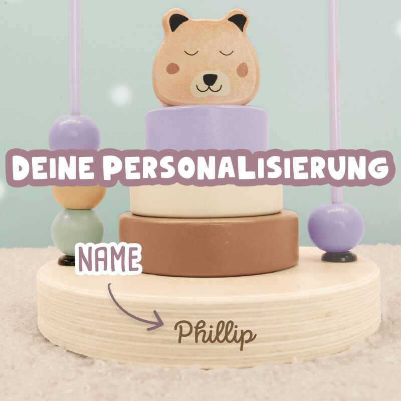 Personalisierte Motorikspirale "Bär"