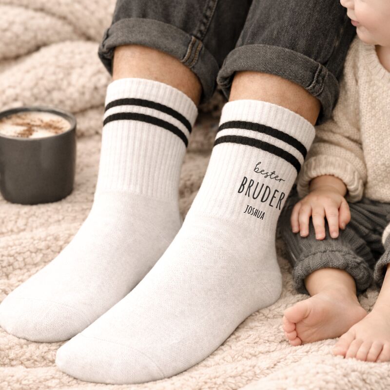 Personalisierte Socken für Erwachsene "Bester Bruder"