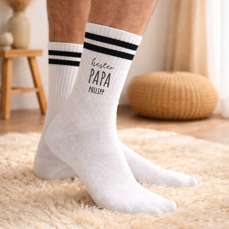 Personalisierte Socken für Erwachsene "Bester Papa"