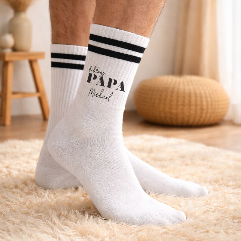 Personalisierte Socken für Erwachsene "Lieblings-Papa"