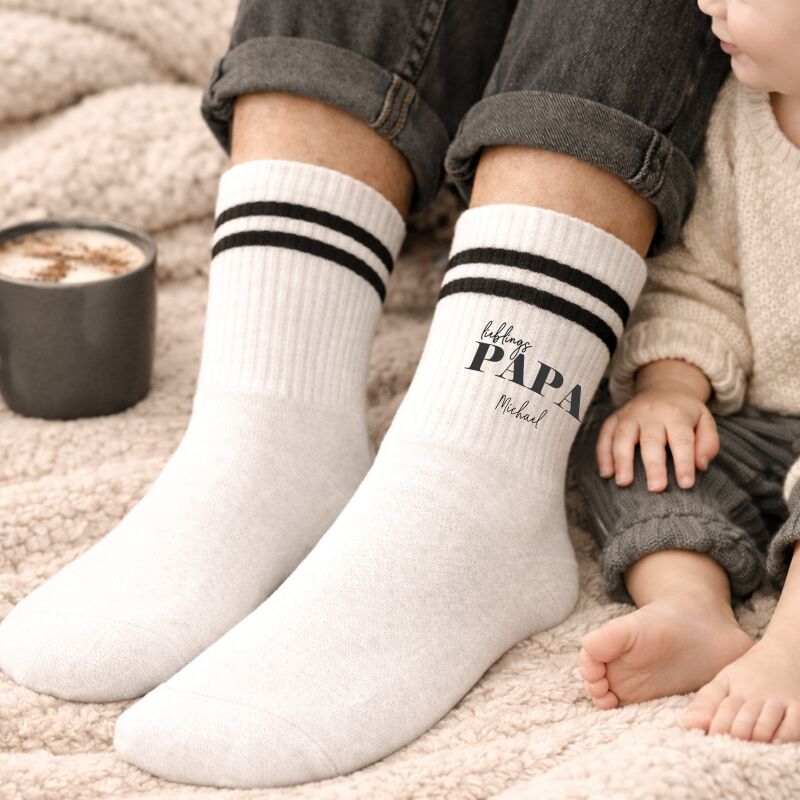 Personalisierte Socken für Erwachsene "Lieblings-Papa"