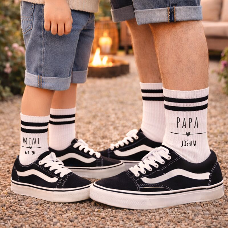 Personalisierte Socken für Erwachsene "Papa"