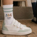 Socken für Kinder zur Einschulung „ABC Jungs“ personalisiert Sublimation