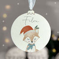 Personalisierte Weihnachtskugel Aquarell "Fuchs"