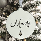 Personalisierte Weihnachtskugeln 6er Set "Clean"