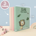 Zeugnismappe Leinen „Löwe“ DIN A4 personalisiert Druck