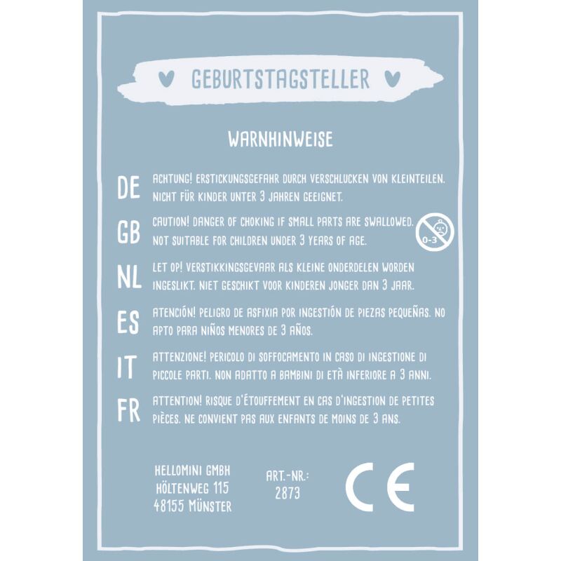 Personalisierter Babyteller "Bär"
