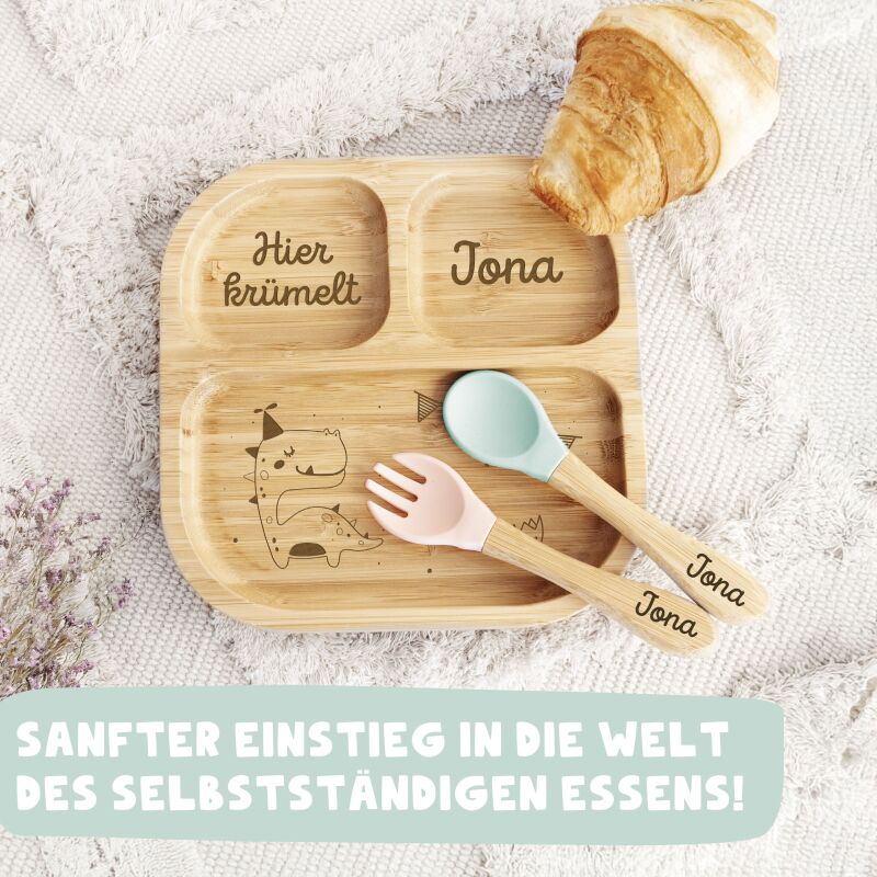 Personalisierter Babyteller "Bär"