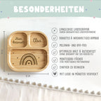 Babyteller „Regenbogen“ personalisiert Gravur