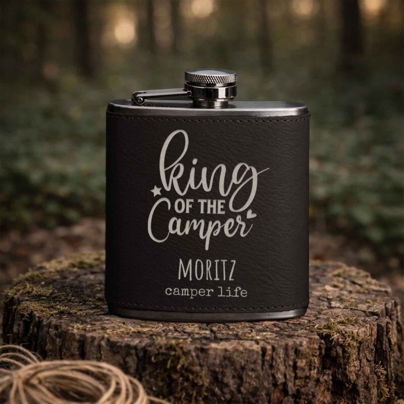 Personalisierter Flachmann "Camping"