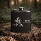Personalisierter Flachmann "Mountainbike"