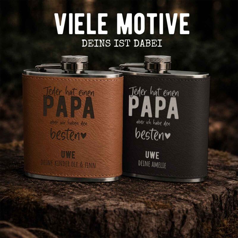 Flachmann „Vater“ personalisiert Gravur