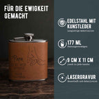 Flachmann „Vater“ personalisiert Gravur