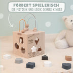 Personalisierter Motorikwürfel "Tierwelt"