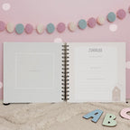 Personalisiertes Babybuch bunt bedruckt "Wal"