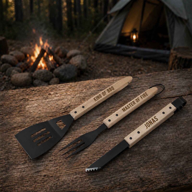 Grillbesteck personalisiert Gravur