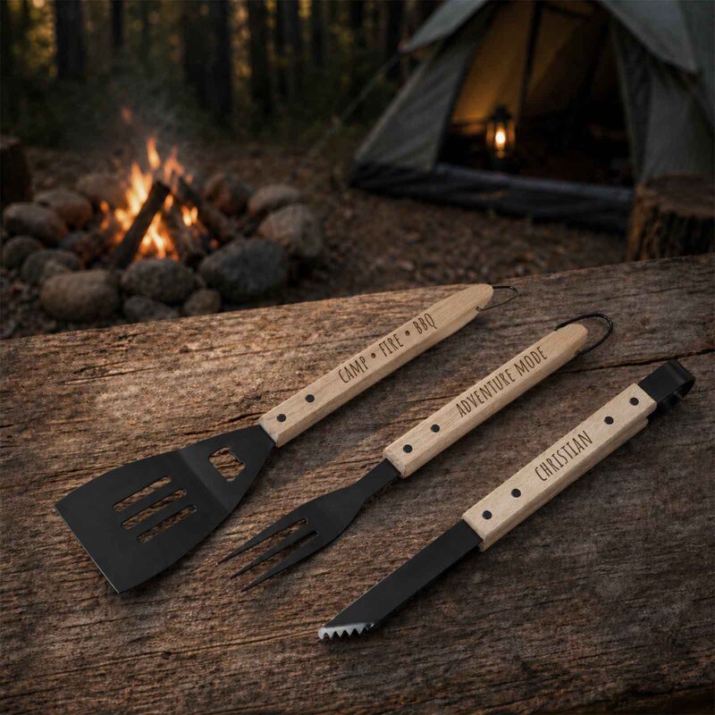 Grillbesteck personalisiert Gravur