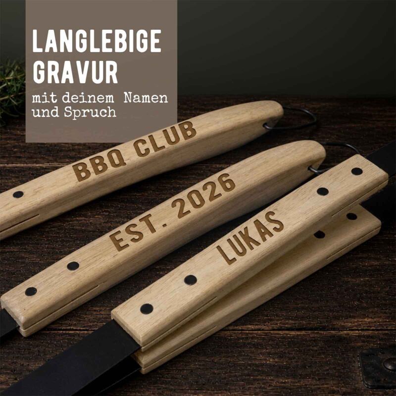 Grillbesteck personalisiert Gravur
