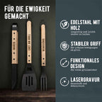 Grillbesteck personalisiert Gravur