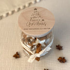 Vorratsglas „we wish you a merry christmas“ personalisiert Gravur