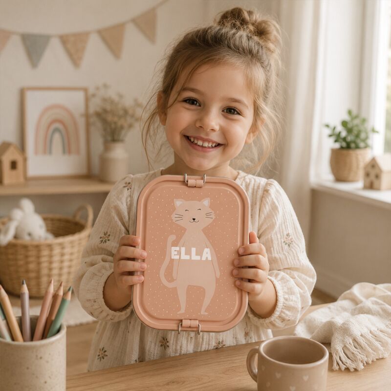 Trixie Brotdose personalisiert "Katze"