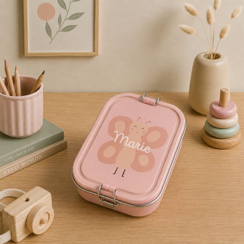 Trixie Brotdose personalisiert "Schmetterling"