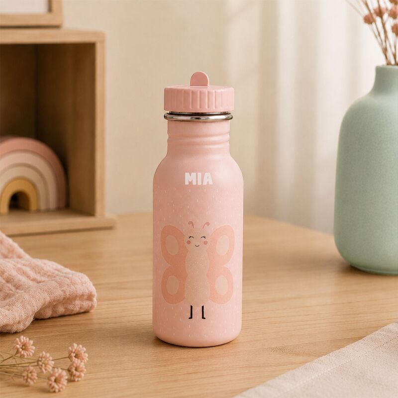 Trixie Trinkflasche personalisiert „Schmetterling“