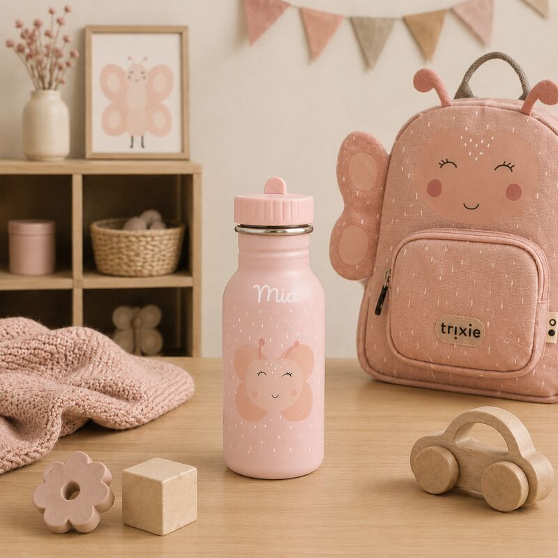 Trixie Trinkflasche personalisiert „Schmetterling“