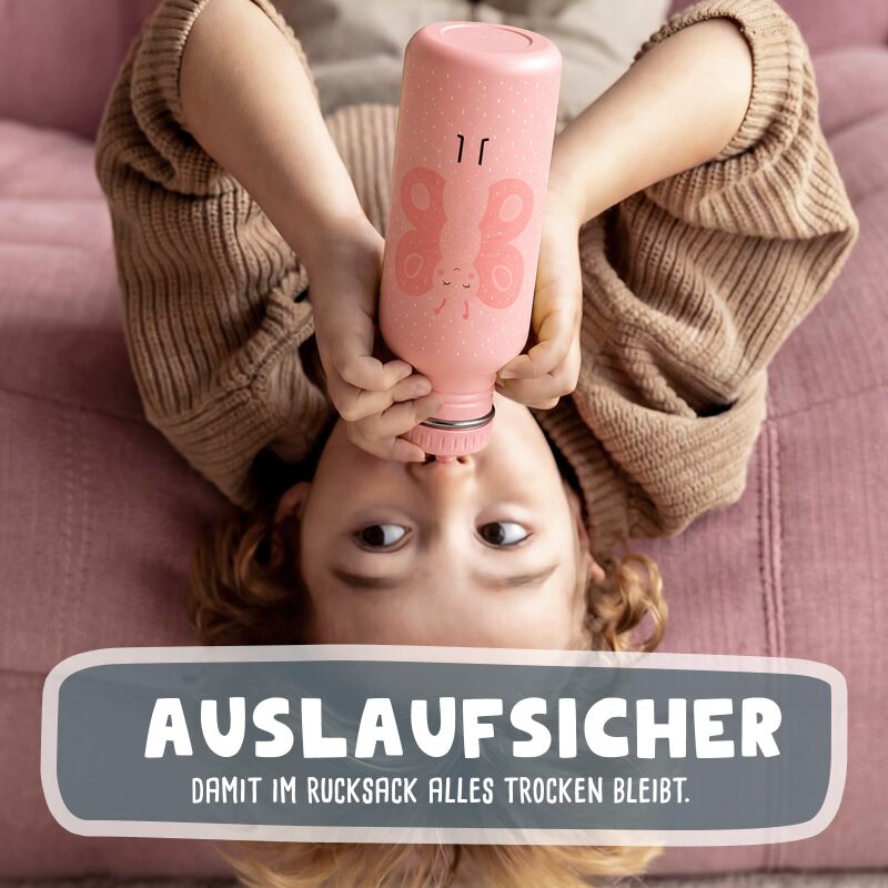 Trixie Trinkflasche personalisiert „Schmetterling“