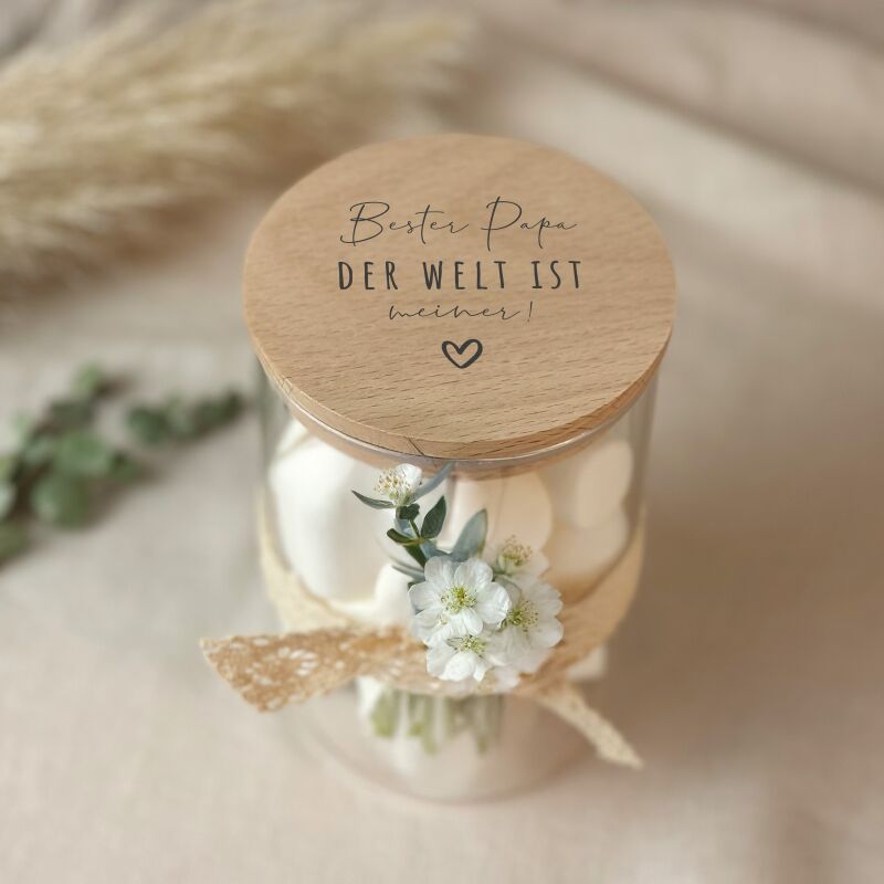 Vorratsglas "Bester Papa der Welt ist Meiner" Vatertagsgeschenk