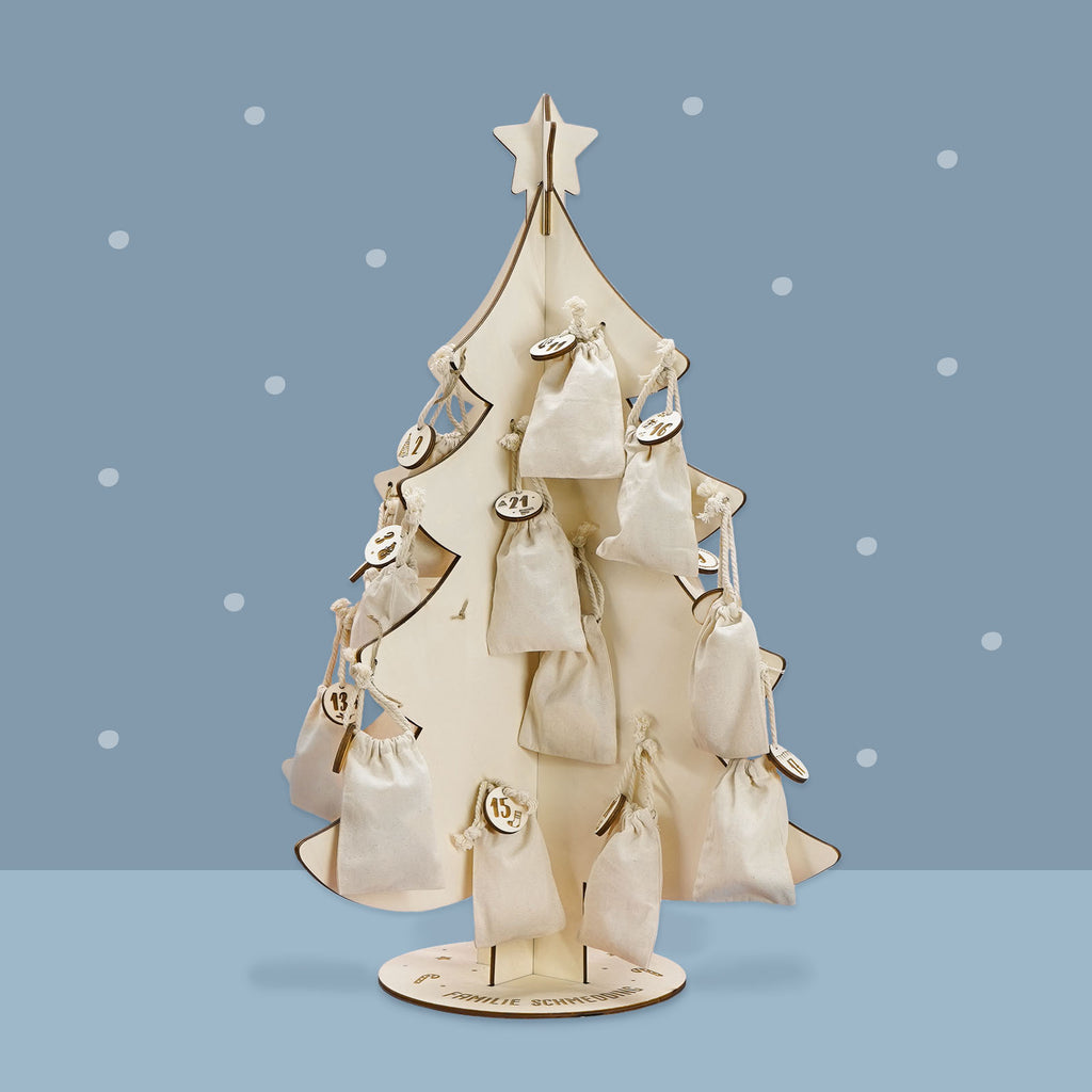 Adventskalender "Weihnachtsbaum" personalisiert für Kind