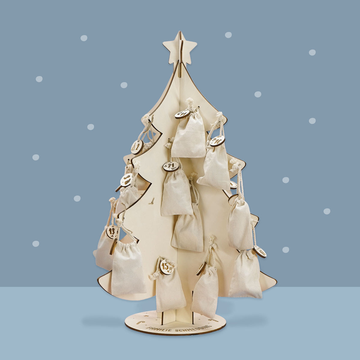 Adventskalender "Weihnachtsbaum" personalisiert für Kind