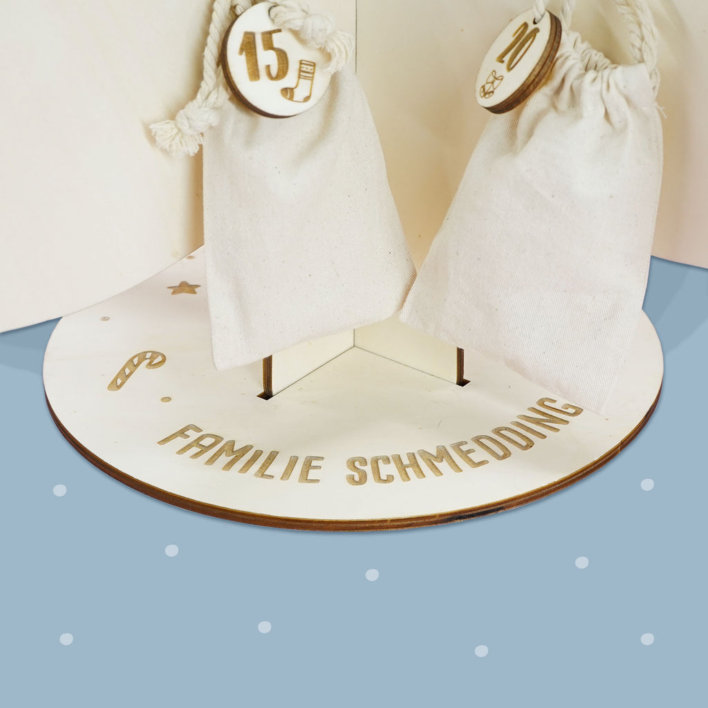 Adventskalender "Weihnachtsbaum" personalisiert für Kind