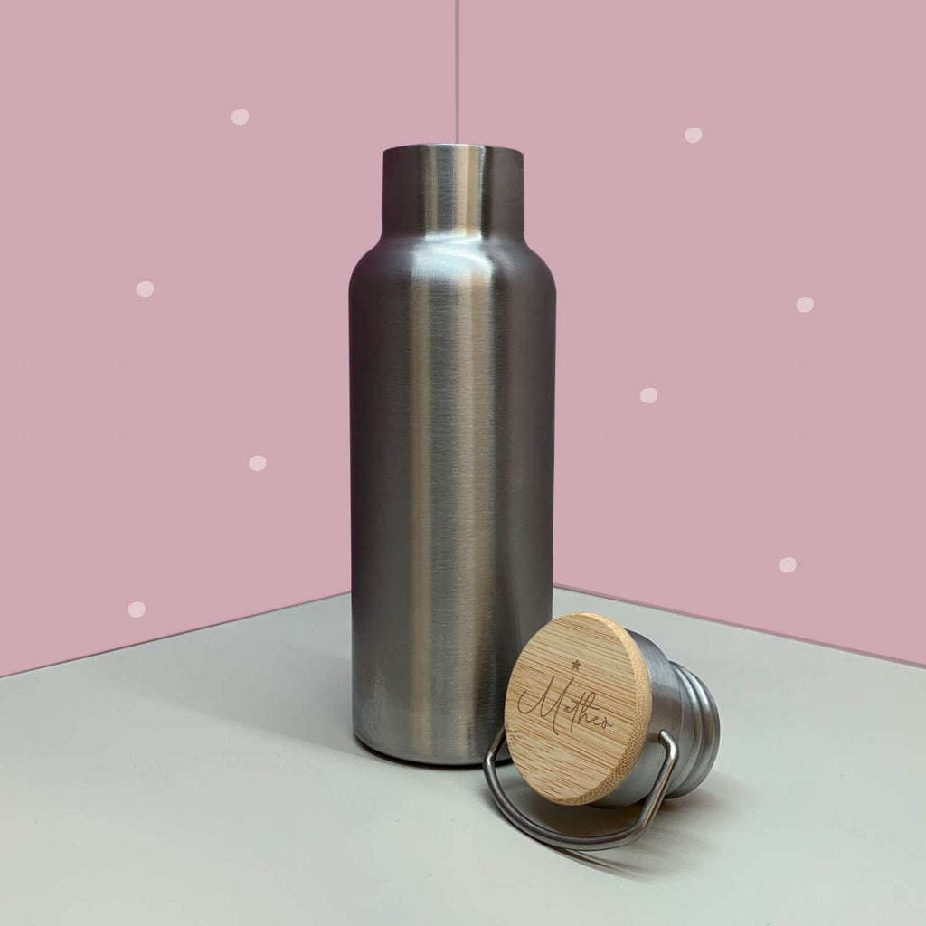 Trinkflasche Bambusdeckel "Stern" 500ml