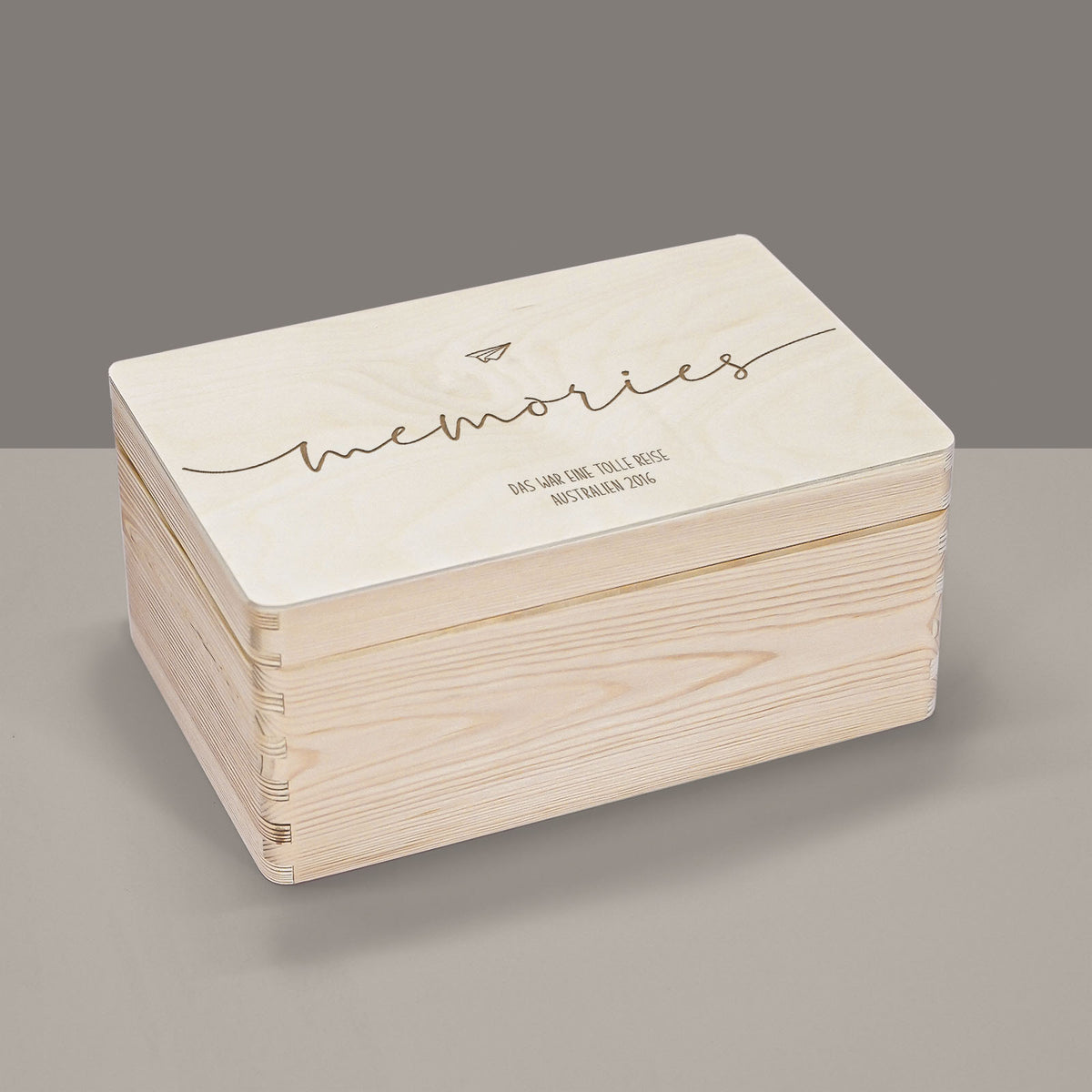 Erinnerungskiste Hochzeit aus Holz "Memories"