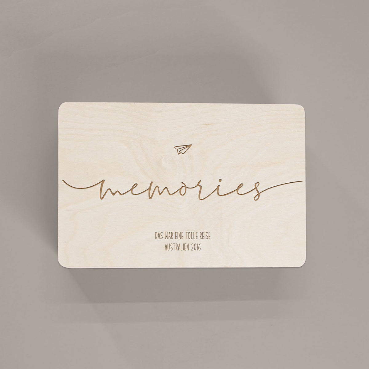 Erinnerungskiste Hochzeit aus Holz "Memories"