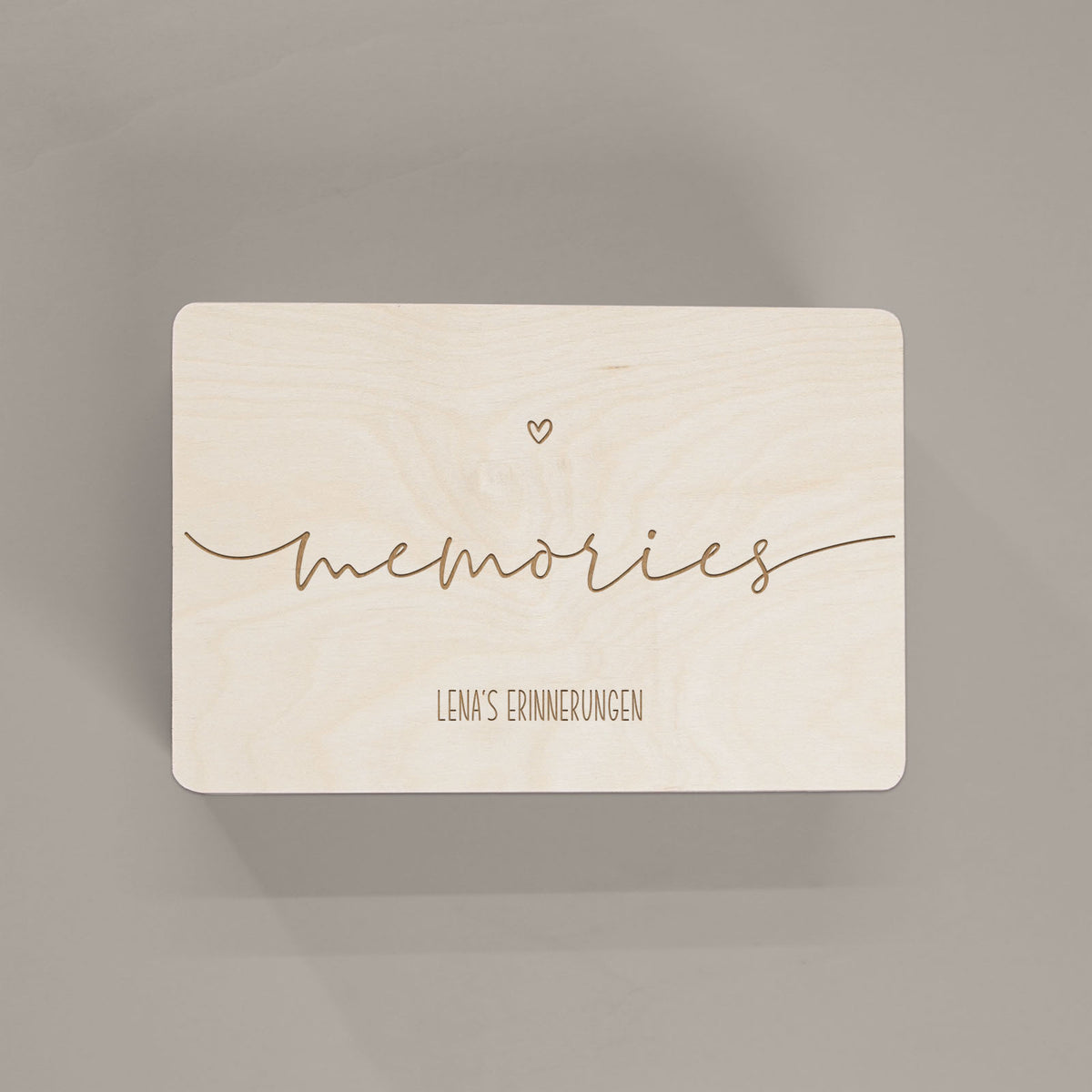 Erinnerungskiste Hochzeit aus Holz "Memories"