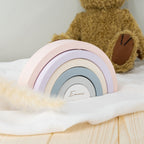 Personalisierter Holz Regenbogen Holzspielzeug Motorikspielzeug für Kinder