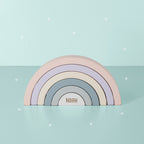 Personalisierter Holz Regenbogen Holzspielzeug Motorikspielzeug für Kinder