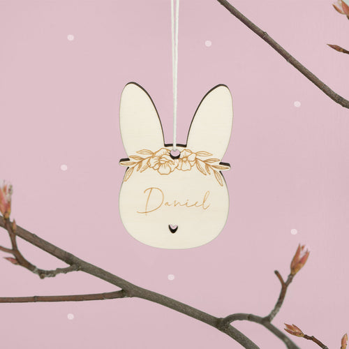 Anhänger "Osterhase" 5er Set - Dekoration für Ostern