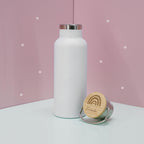 Trinkflasche Bambusdeckel "Regenbogen" 500ml