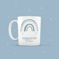 Keramik-Tasse "Schulkind" Regenbogen