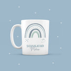 Keramik-Tasse "Schulkind" Regenbogen