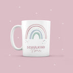 Keramik-Tasse "Schulkind" Regenbogen