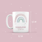 Keramik-Tasse "Schulkind" Regenbogen