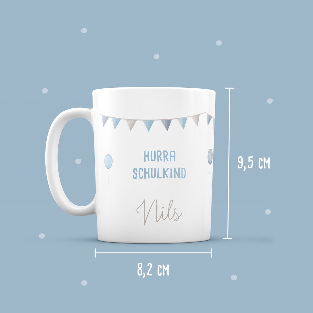 Keramik-Tasse "Hurra Schulkind"