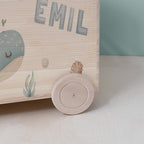 Spielzeugkiste Aquarell "Wal"