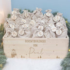 Adventskiste "Bär", Adventskalender zum Befüllen