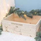 Adventskiste "Hase", Adventskalender zum Befüllen