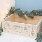 Adventskiste "Weihnachtskugeln", Adventskalender zum Befüllen
